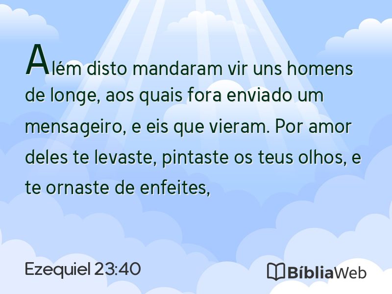 Ezequiel 23:40 em imagem para compartilhar