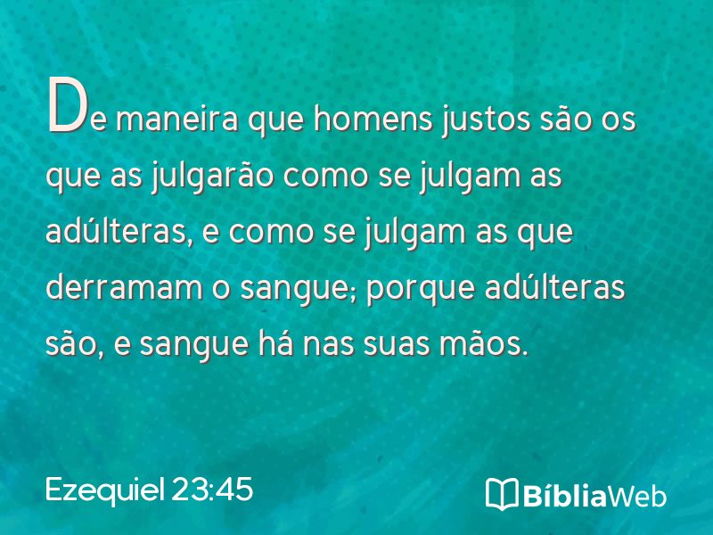 Ezequiel 23:45 em imagem para compartilhar