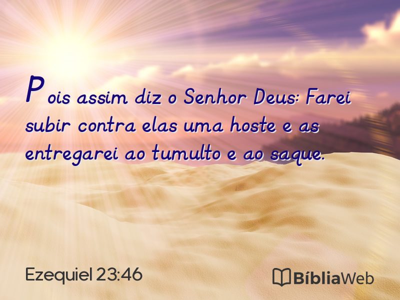Ezequiel 23:46 em imagem para compartilhar
