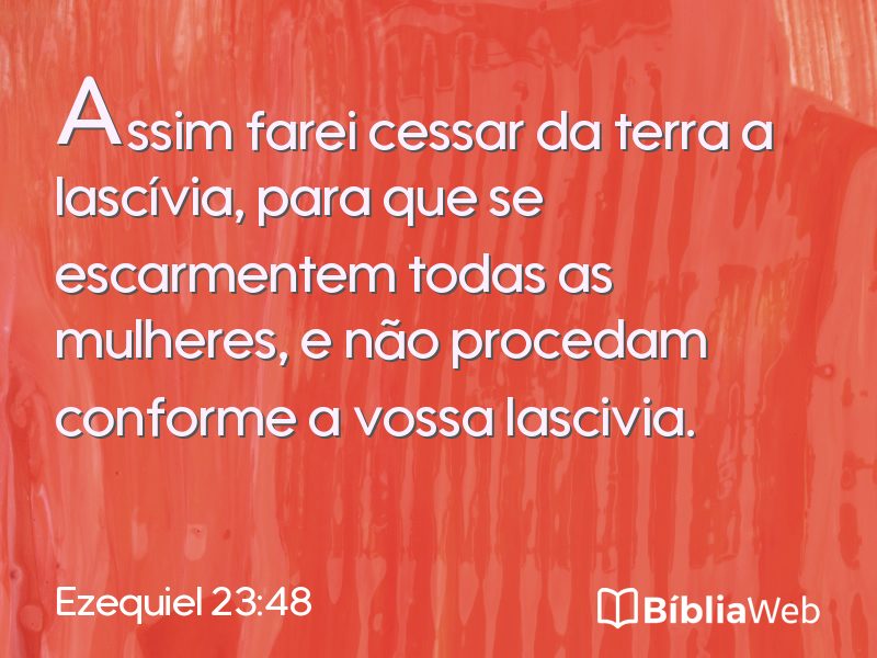Ezequiel 23:48 em imagem para compartilhar