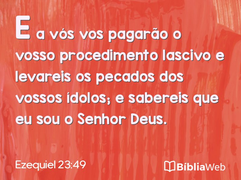 Ezequiel 23:49 em imagem para compartilhar