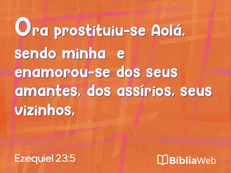 Ezequiel 23:5 em imagem para compartilhar