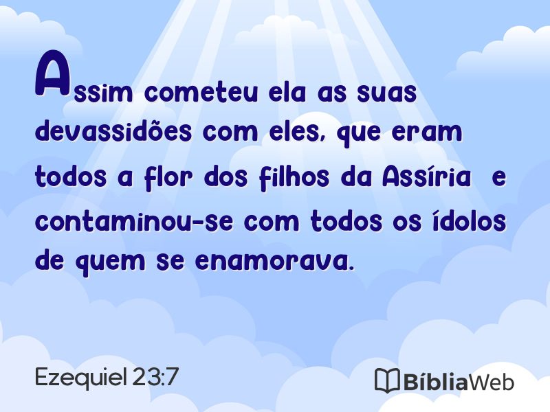 Ezequiel 23:7 em imagem para compartilhar