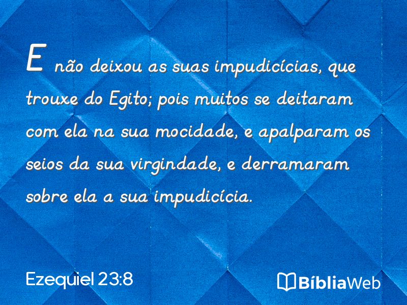 Ezequiel 23:8 em imagem para compartilhar