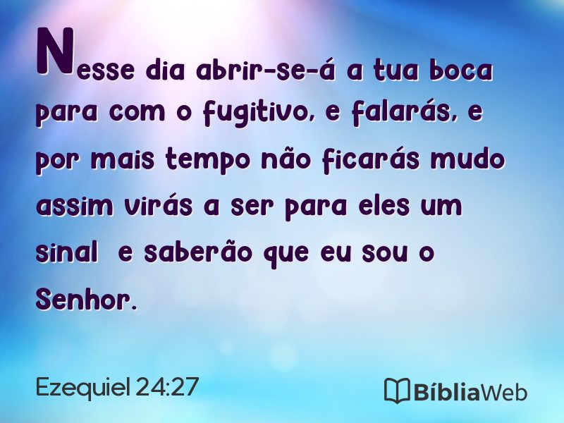 Ezequiel 24:27 em imagem para compartilhar