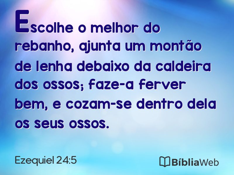 Ezequiel 24:5 em imagem para compartilhar