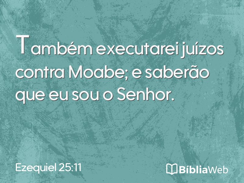 Ezequiel 25:11 em imagem para compartilhar