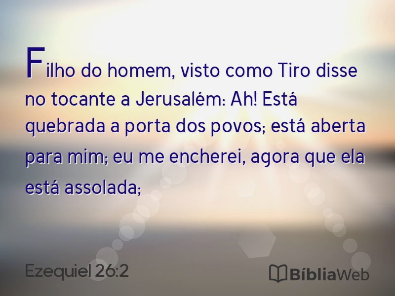 Ezequiel 26:2 em imagem para compartilhar