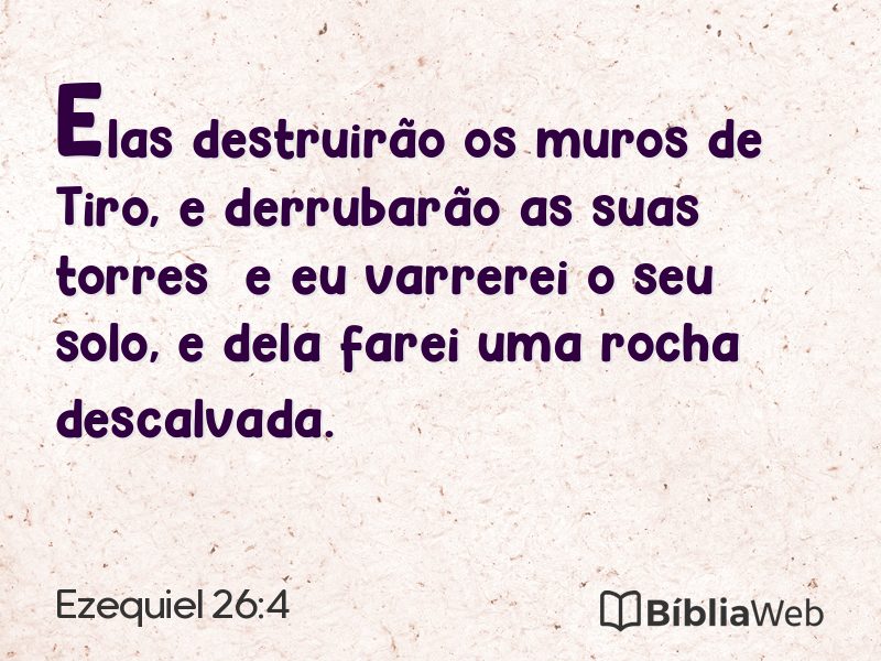 Ezequiel 26:4 em imagem para compartilhar