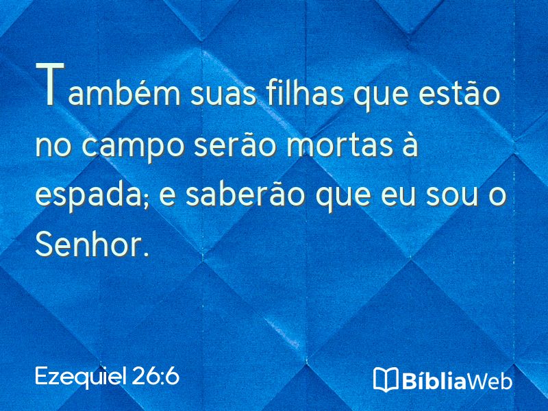 Ezequiel 26:6 em imagem para compartilhar
