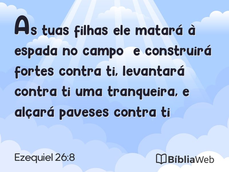 Ezequiel 26:8 em imagem para compartilhar