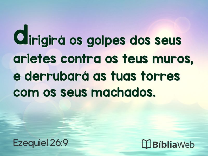 Ezequiel 26:9 em imagem para compartilhar