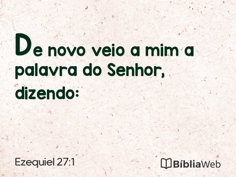 Ezequiel 27:1 em imagem para compartilhar