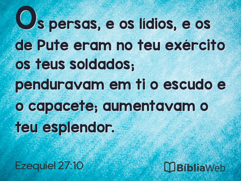 Ezequiel 27:10 em imagem para compartilhar
