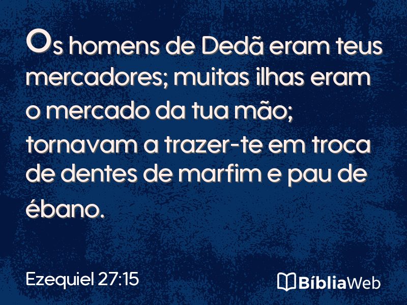 Ezequiel 27:15 em imagem para compartilhar