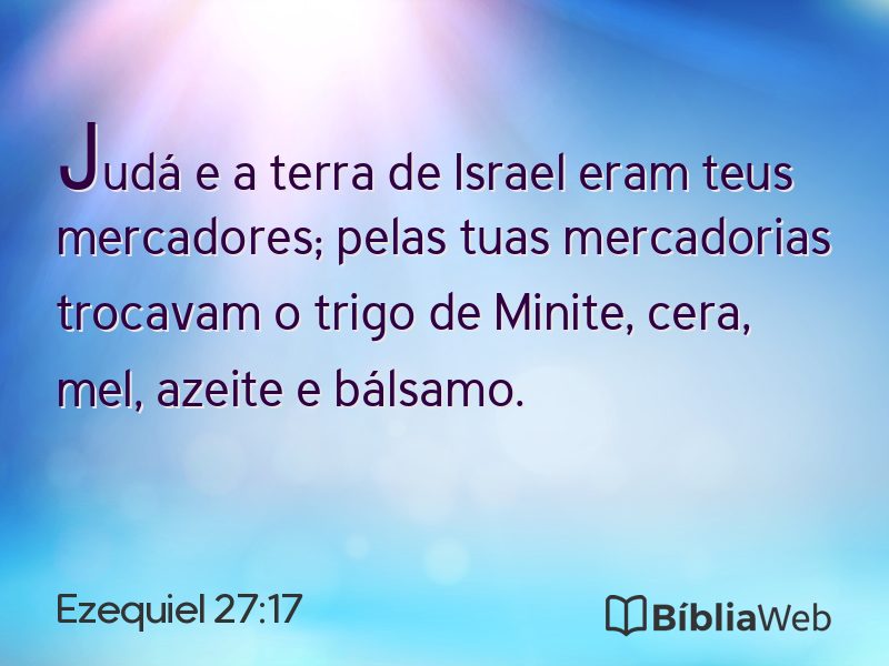 Ezequiel 27:17 em imagem para compartilhar