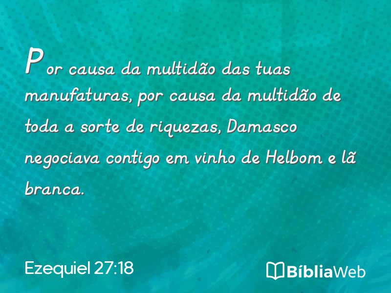 Ezequiel 27:18 em imagem para compartilhar