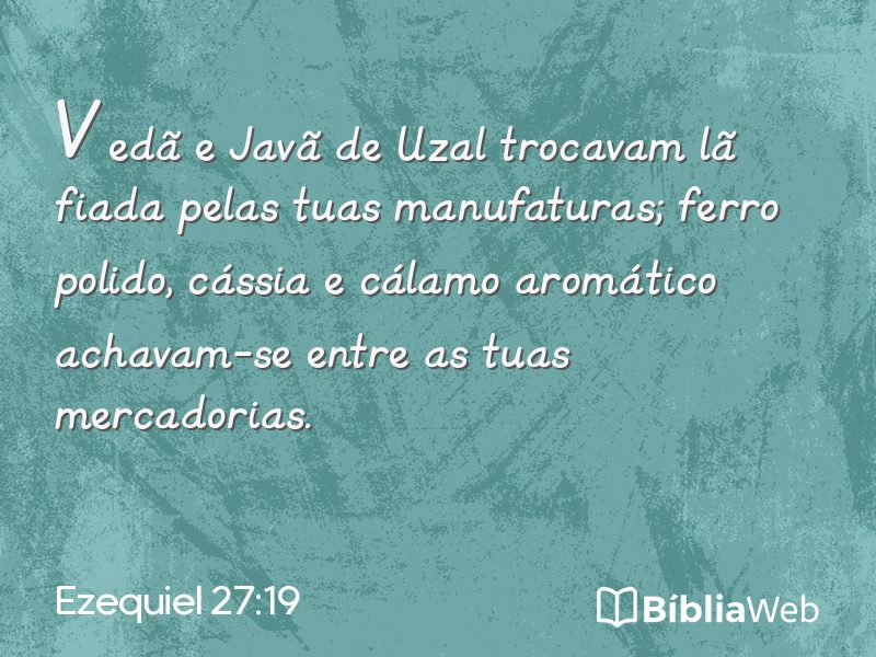 Ezequiel 27:19 em imagem para compartilhar