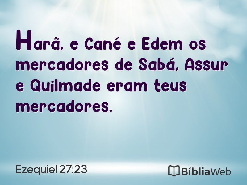 Ezequiel 27:23 em imagem para compartilhar