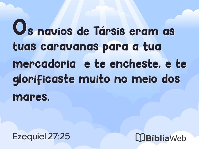 Ezequiel 27:25 em imagem para compartilhar