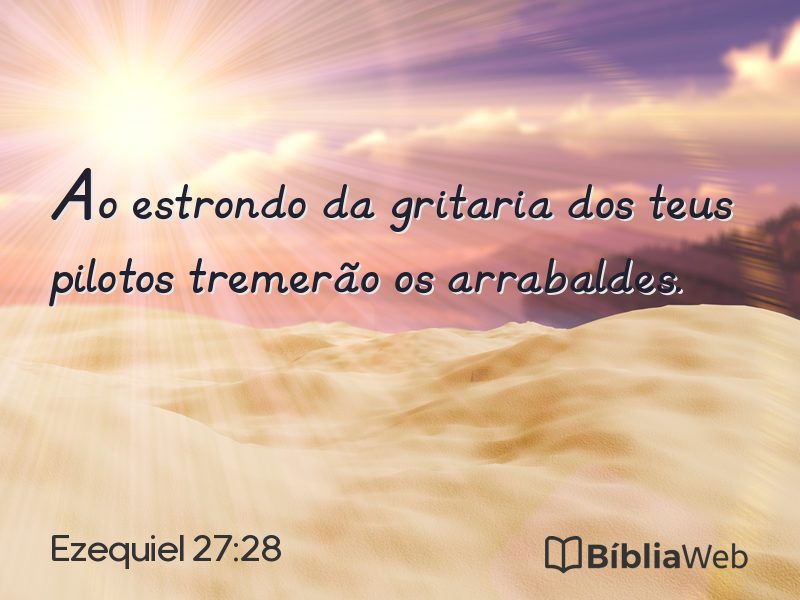 Ezequiel 27:28 em imagem para compartilhar