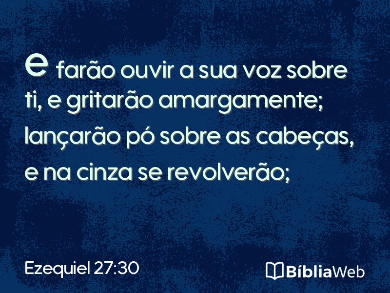 Ezequiel 27:30 em imagem para compartilhar