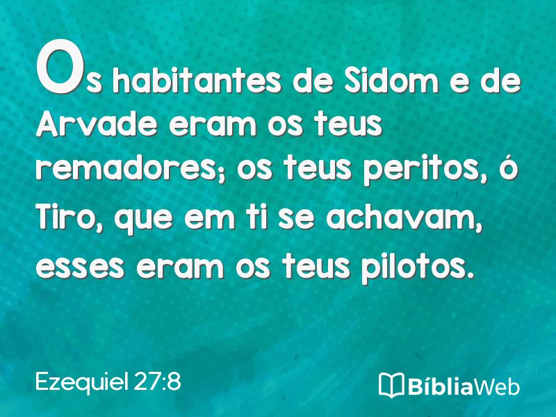 Ezequiel 27:8 em imagem para compartilhar