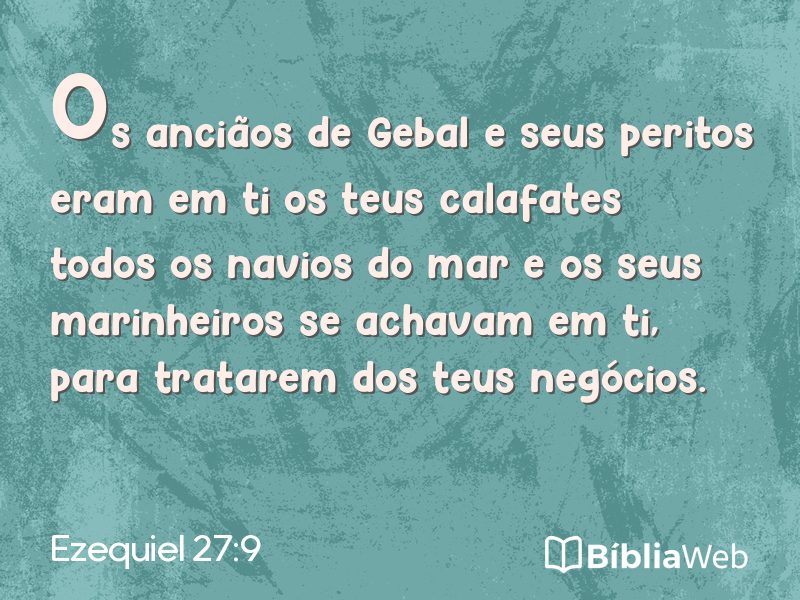 Ezequiel 27:9 em imagem para compartilhar
