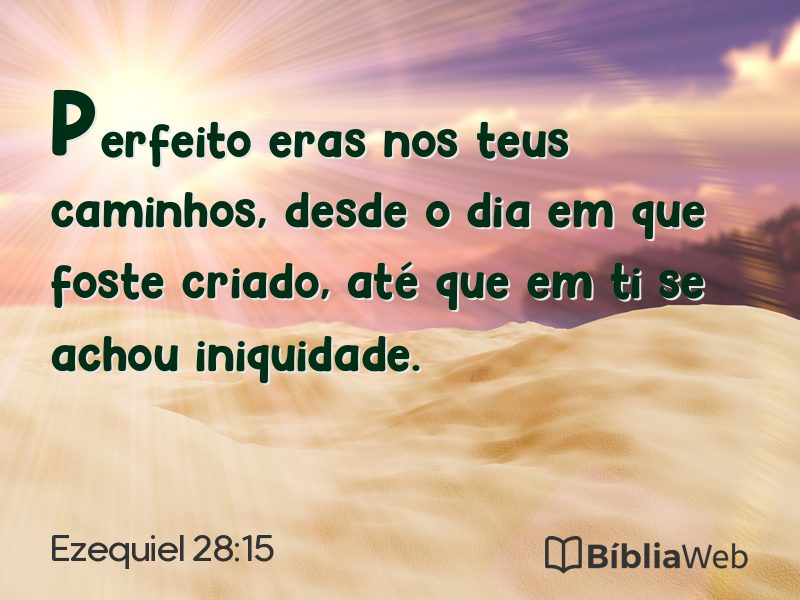 Ezequiel 28:15 em imagem para compartilhar