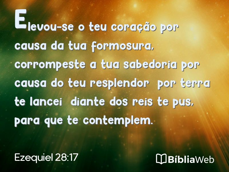 Ezequiel 28:17 em imagem para compartilhar