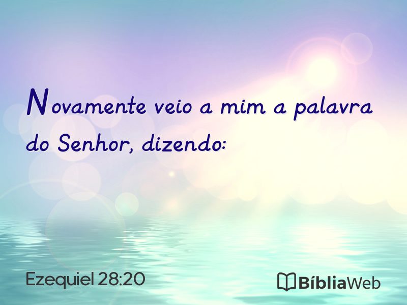 Ezequiel 28:20 em imagem para compartilhar