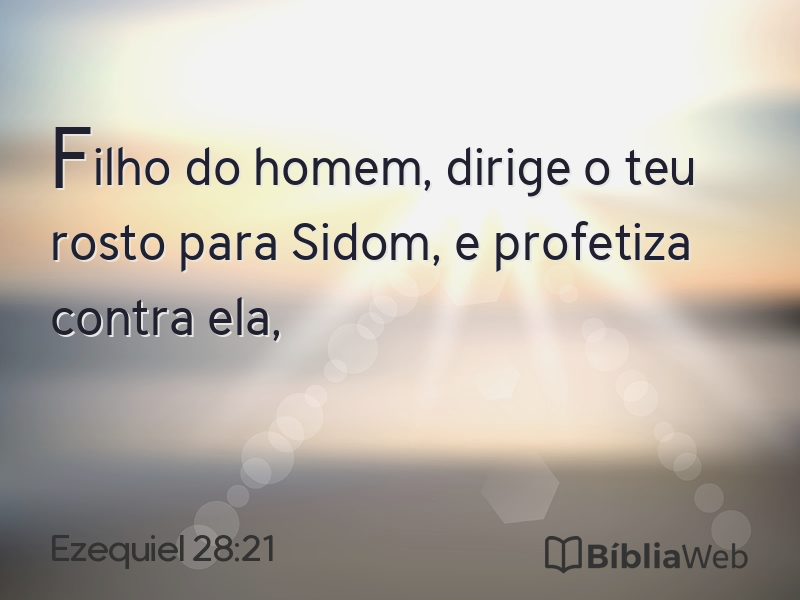Ezequiel 28:21 em imagem para compartilhar