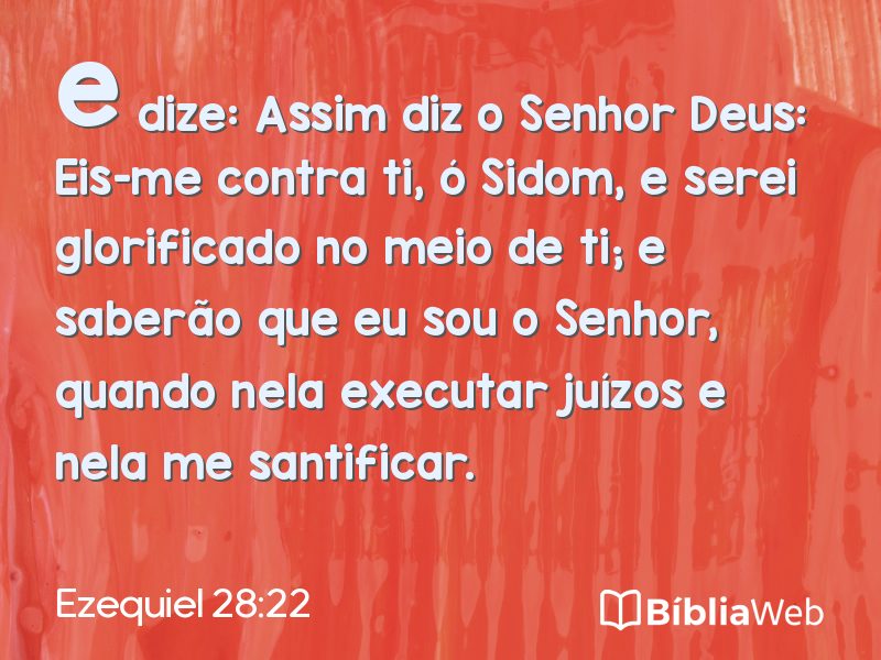 Ezequiel 28:22 em imagem para compartilhar