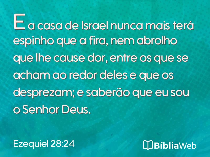 Ezequiel 28:24 em imagem para compartilhar
