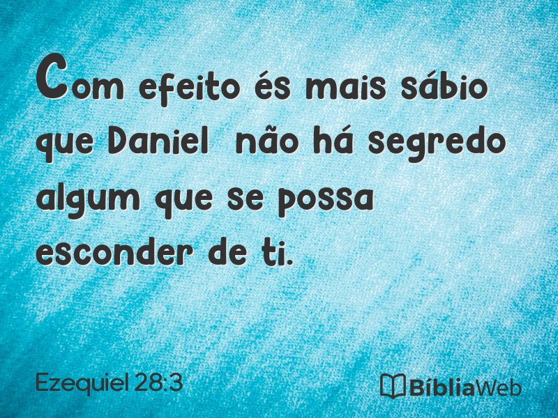 Ezequiel 28:3 em imagem para compartilhar