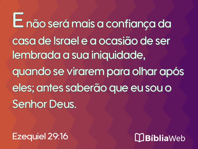 Ezequiel 29:16 em imagem para compartilhar