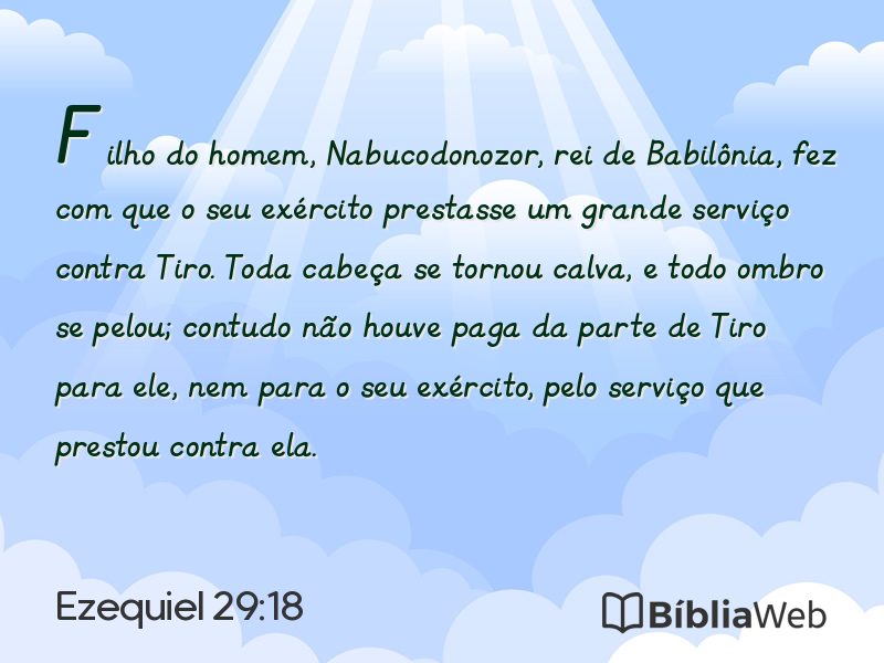 Ezequiel 29:18 em imagem para compartilhar