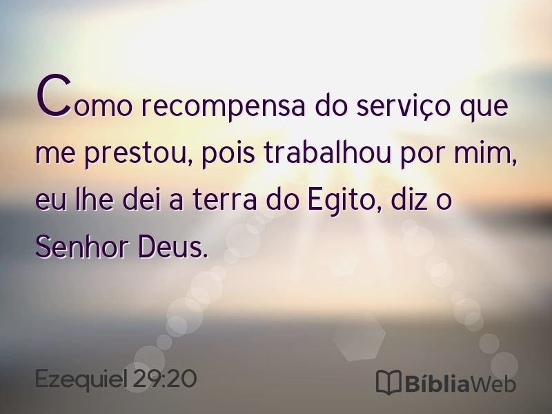 Ezequiel 29:20 em imagem para compartilhar