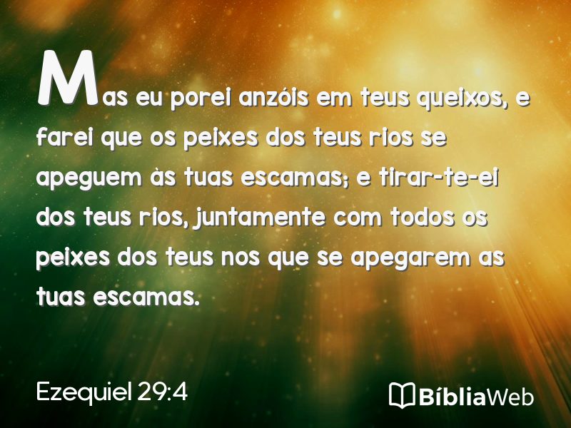 Ezequiel 29:4 em imagem para compartilhar