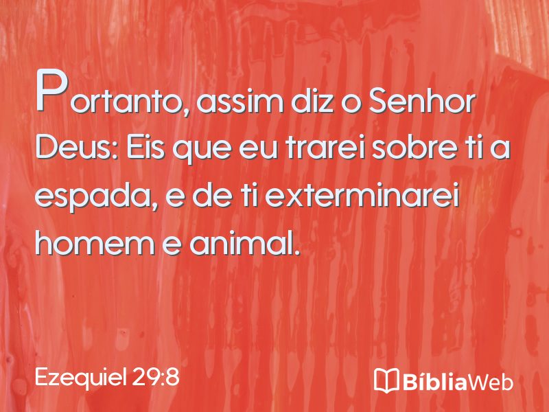 Ezequiel 29:8 em imagem para compartilhar