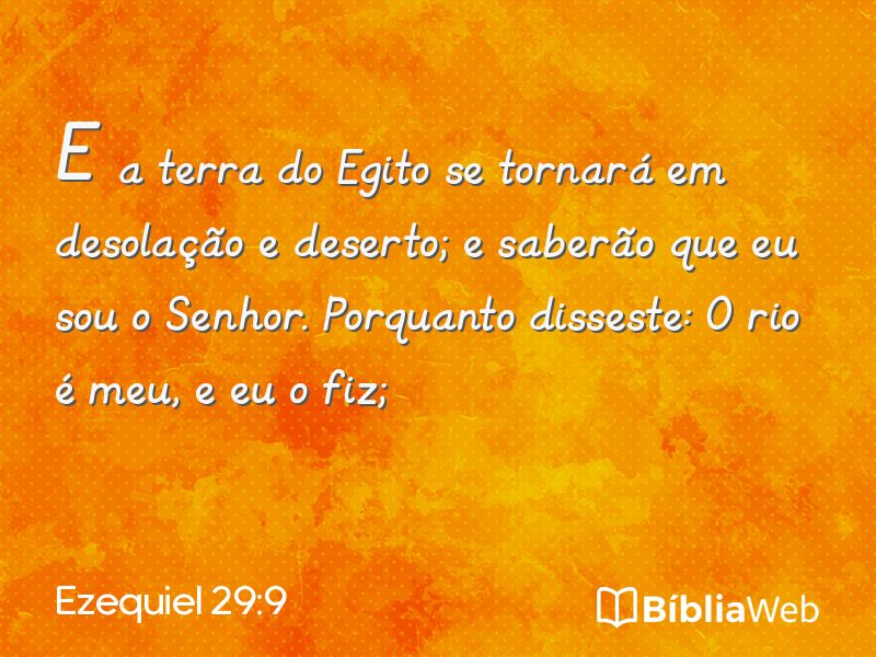 Ezequiel 29:9 em imagem para compartilhar