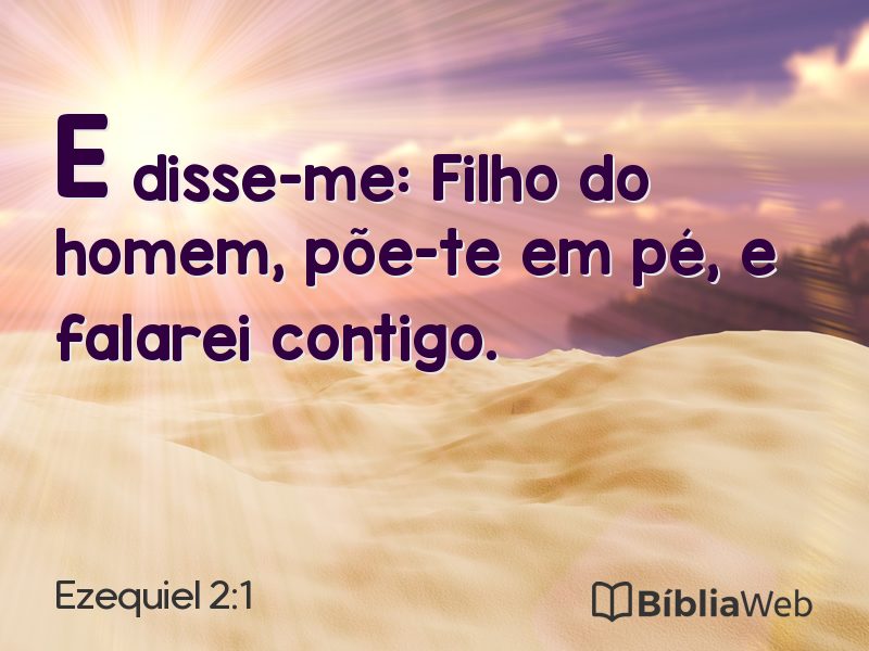 Ezequiel 2:1 em imagem para compartilhar