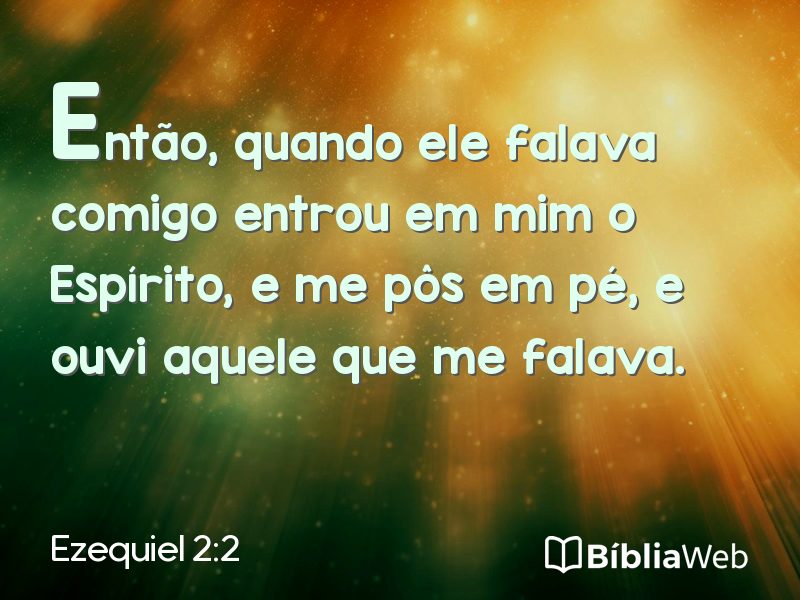 Ezequiel 2:2 em imagem para compartilhar