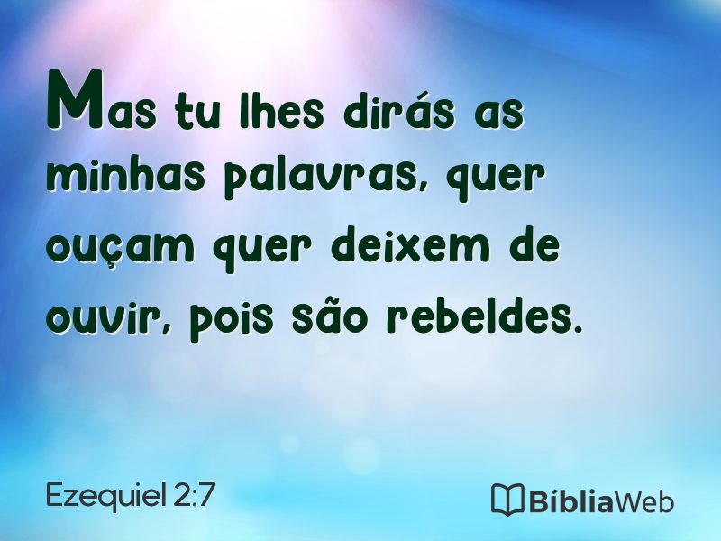 Ezequiel 2:7 em imagem para compartilhar