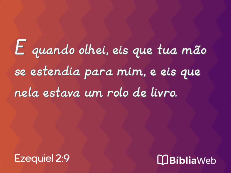 Ezequiel 2:9 em imagem para compartilhar