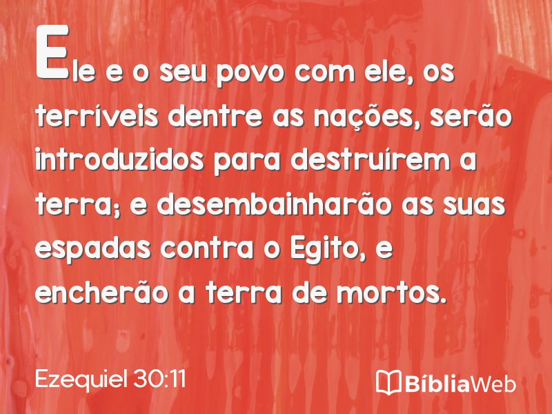 Ezequiel 30:11 em imagem para compartilhar