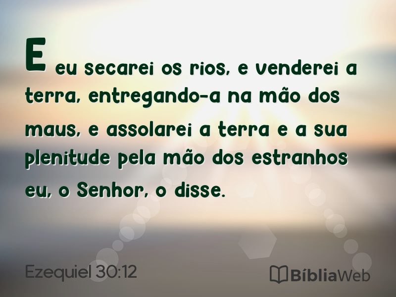 Ezequiel 30:12 em imagem para compartilhar