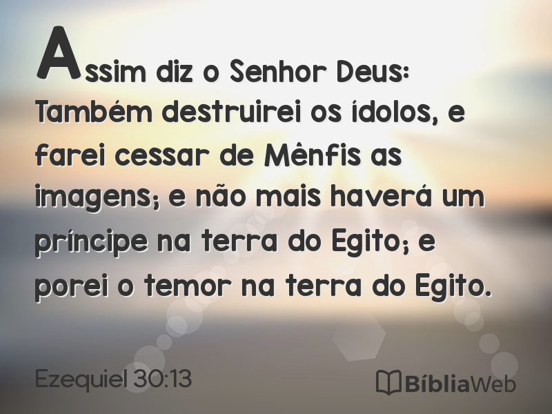 Ezequiel 30:13 em imagem para compartilhar