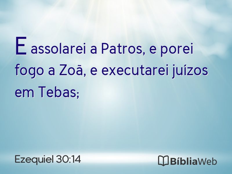 Ezequiel 30:14 em imagem para compartilhar