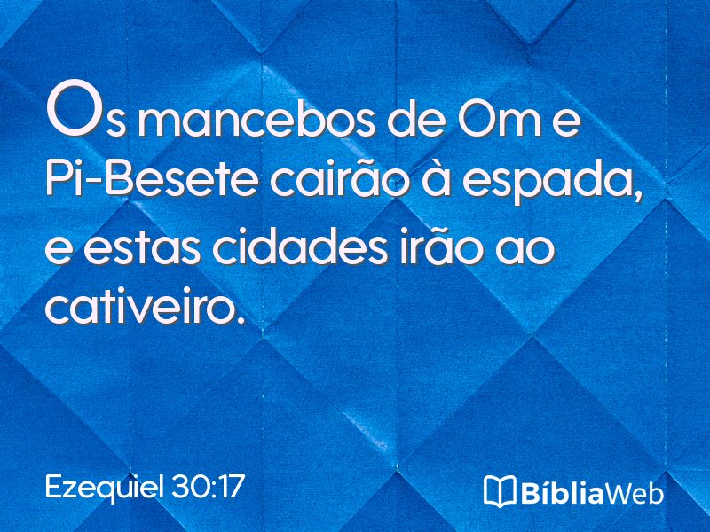 Ezequiel 30:17 em imagem para compartilhar